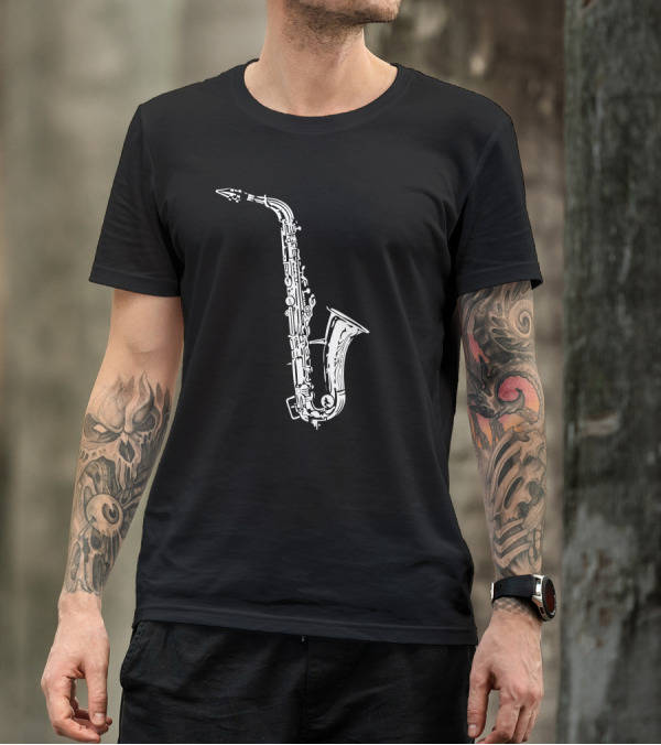 Feelin Saxy Saxophone Music Notes T-Shirt