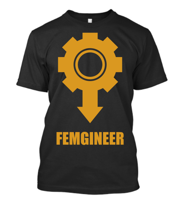 Feminist Engineering Gear Symbol Femgineer T-Shirt