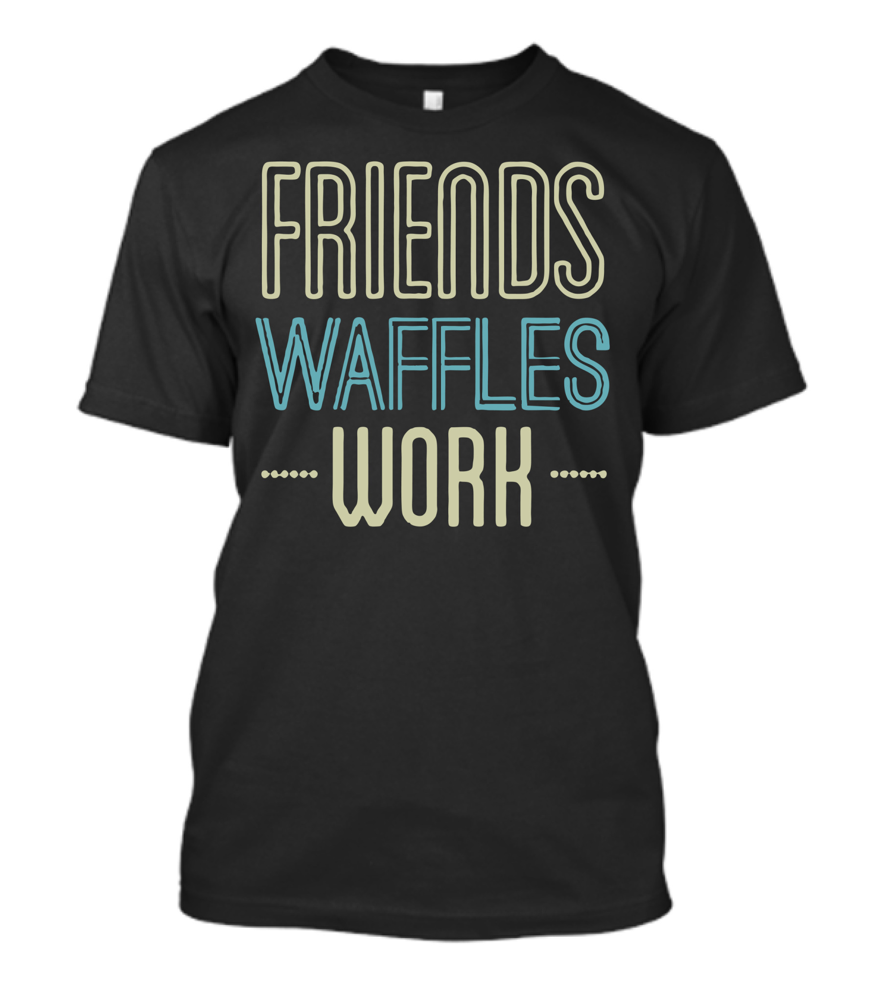 Friends Waffles Work Priorities Stack T-Shirt