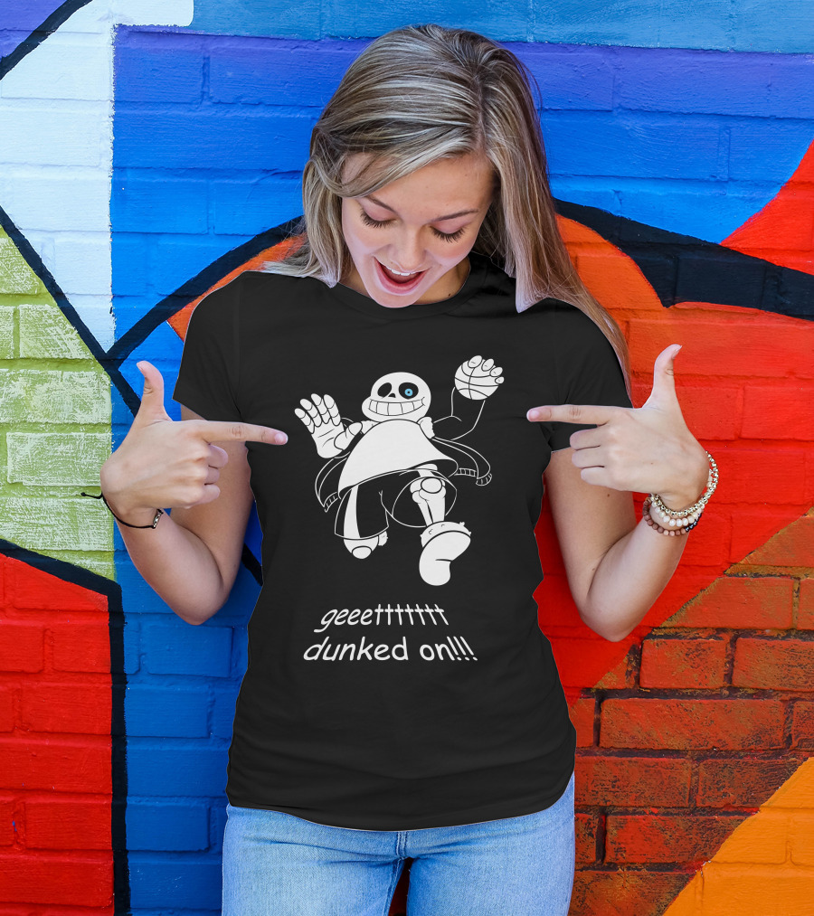 Geeettttttt Dunked On Sans Undertale Basketball Jump T-Shirt