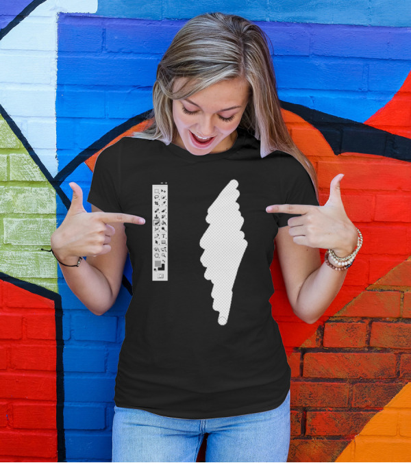 Photoshop Tools Silhouette Graphic Designer T-Shirt