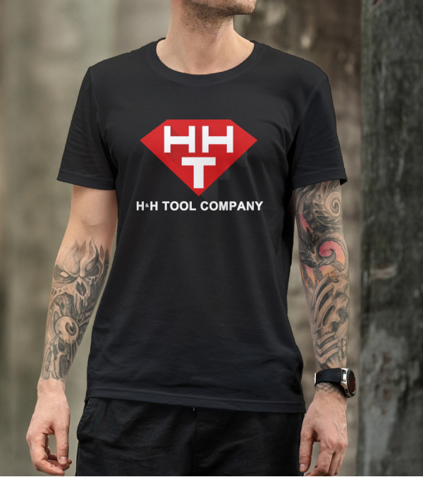 H&H Tool Company Red Shield Logo Design HH T T-Shirt