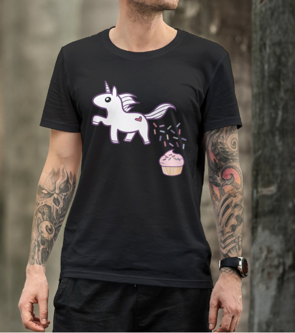 How Sprinkles Are Made Unicorn With Cupcake T-Shirt