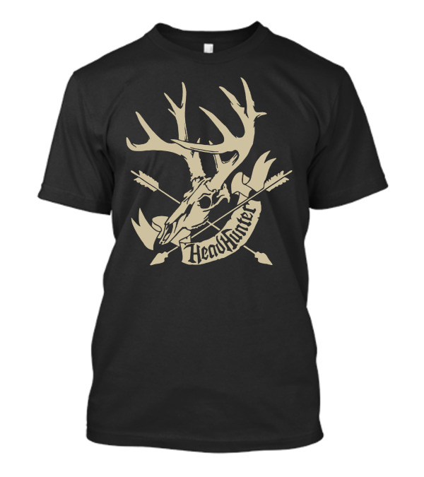 Head Hunter Antler Skull With Crossed Arrows T-Shirt