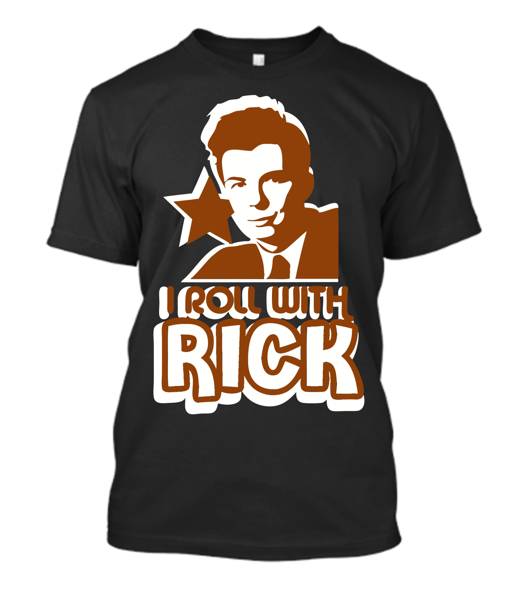 I Roll With Rick Astley Star T-Shirt