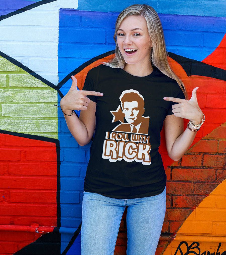 I Roll With Rick Astley Star T-Shirt