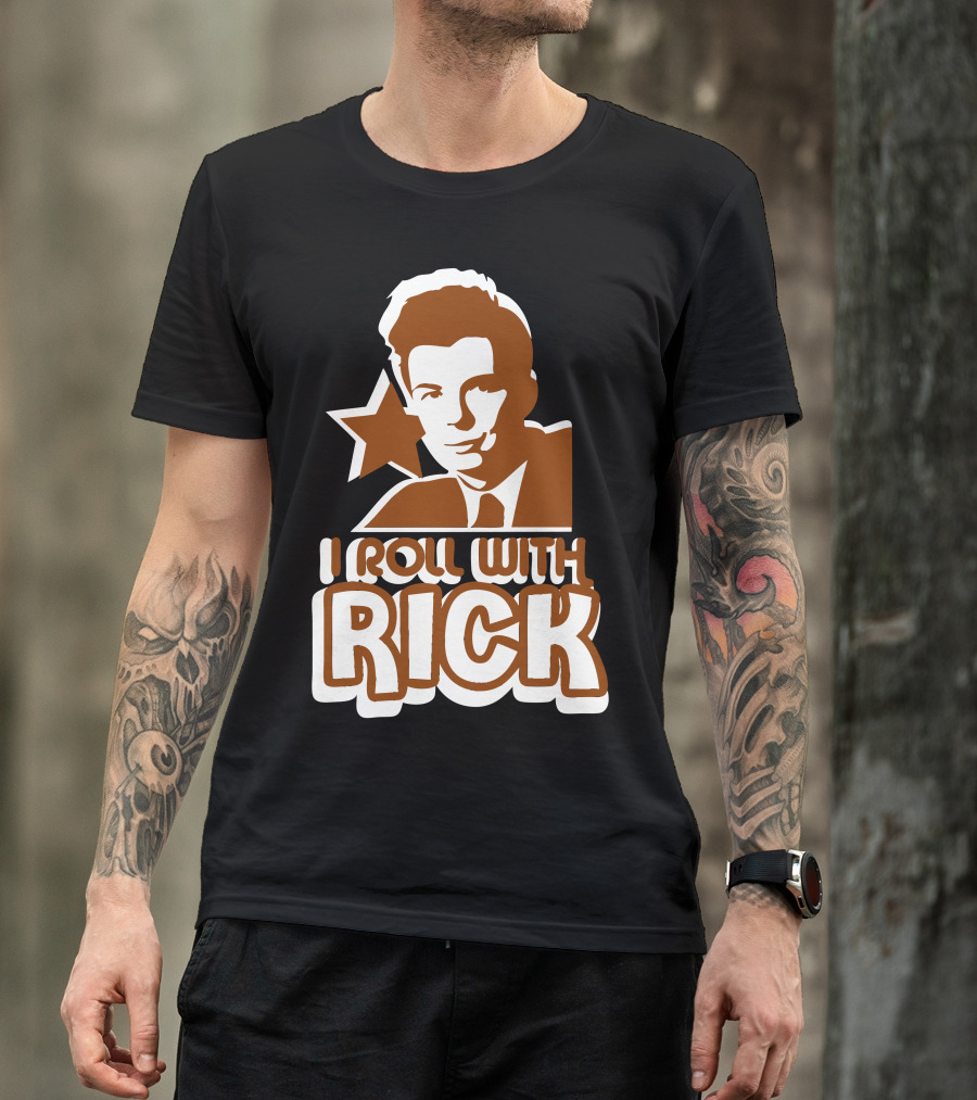 I Roll With Rick Astley Star T-Shirt