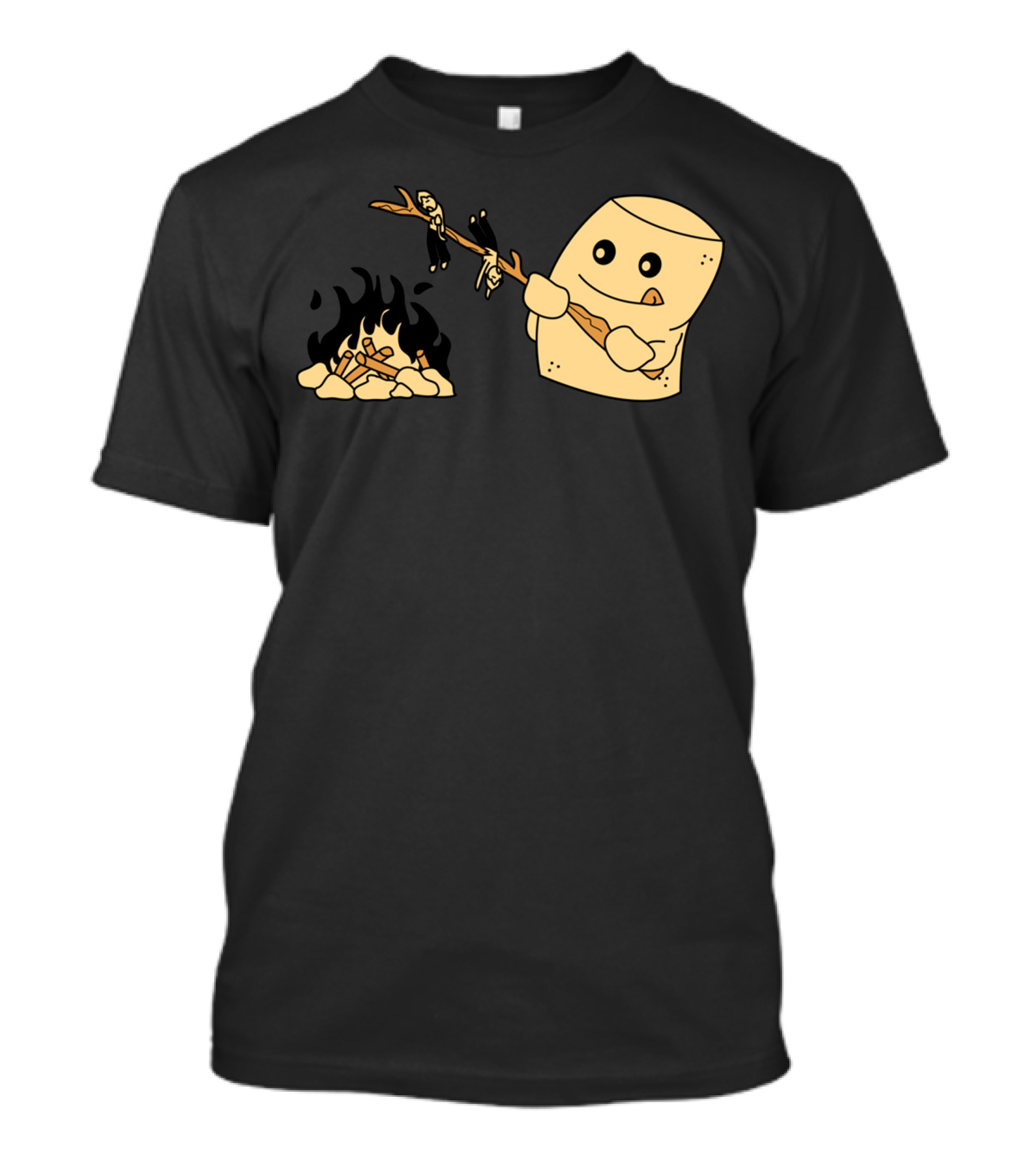 Marshmallow Roasting Over Campfire Flame T-Shirt