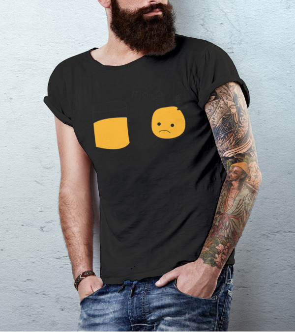 Mom Orange Juice Fruit Face Question T-Shirt