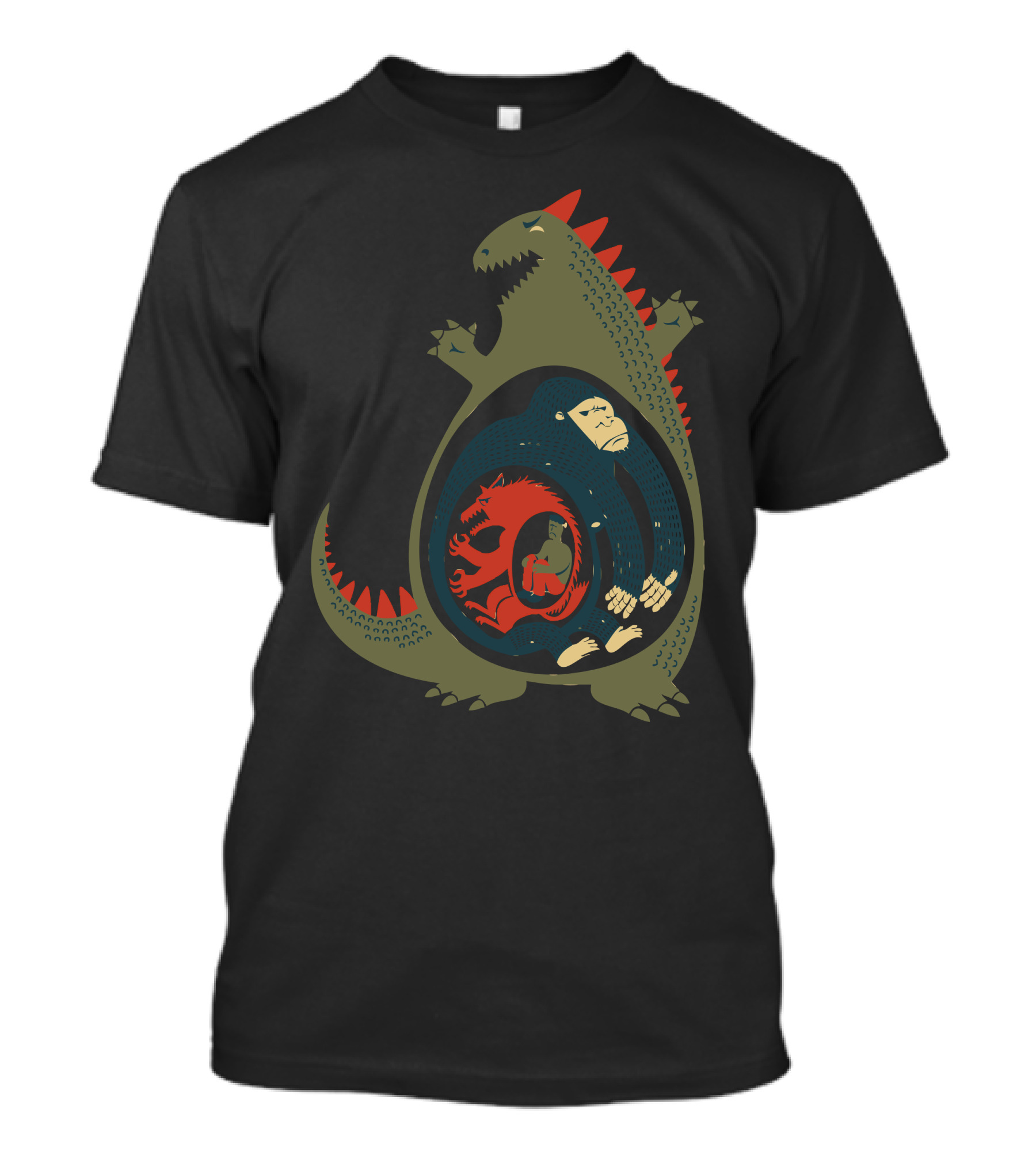 More Brraaaiiinnss Dinosaur Layers T-Shirt