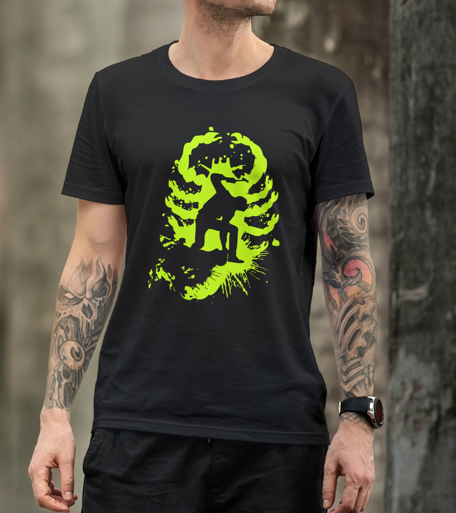 My Hands Are Dirty Splatter Skeleton T-Shirt