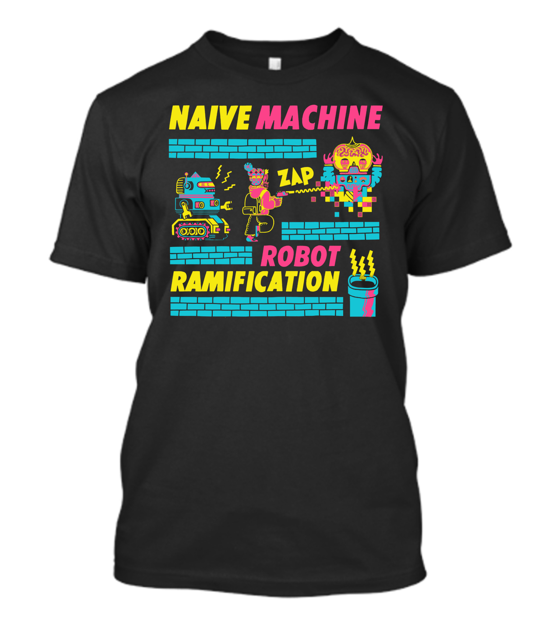 NAIVE MACHINE ZAP ROBOT RAMIFICATION T-Shirt