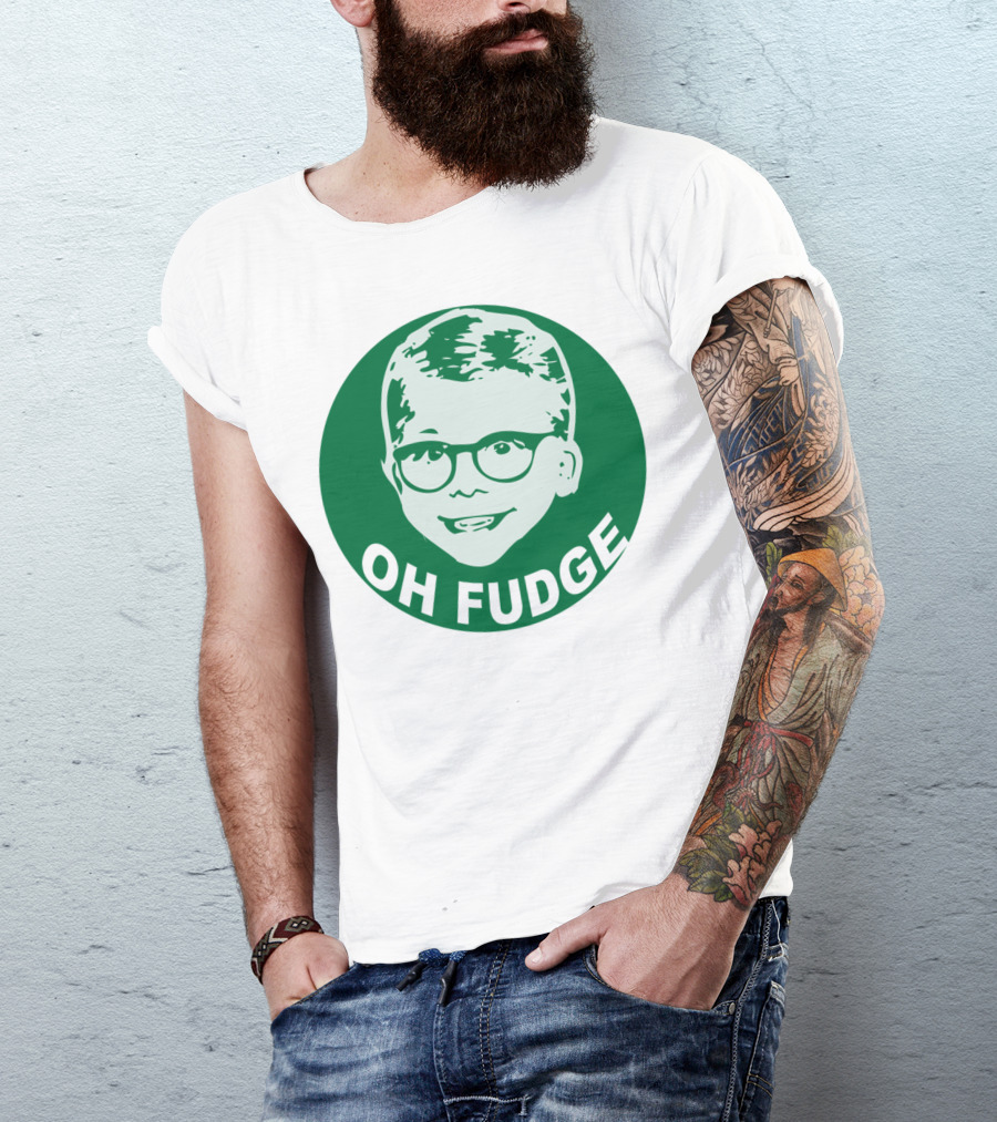 Oh Fudge Christmas Story Ralphie Face T-Shirt
