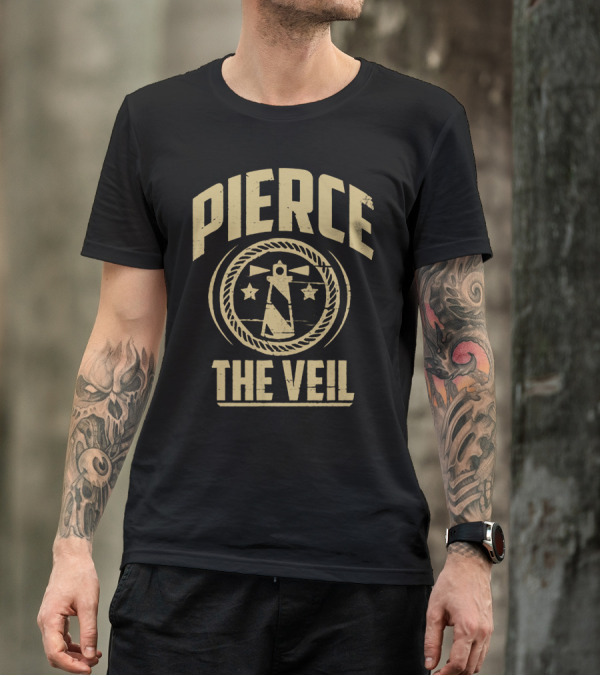 Pierce The Veil Lighthouse Rope Circle Stars T-Shirt