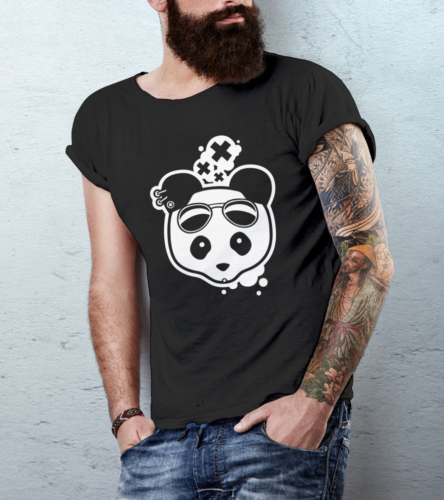 Super Hippies Panda Funky Iconic T-Shirt