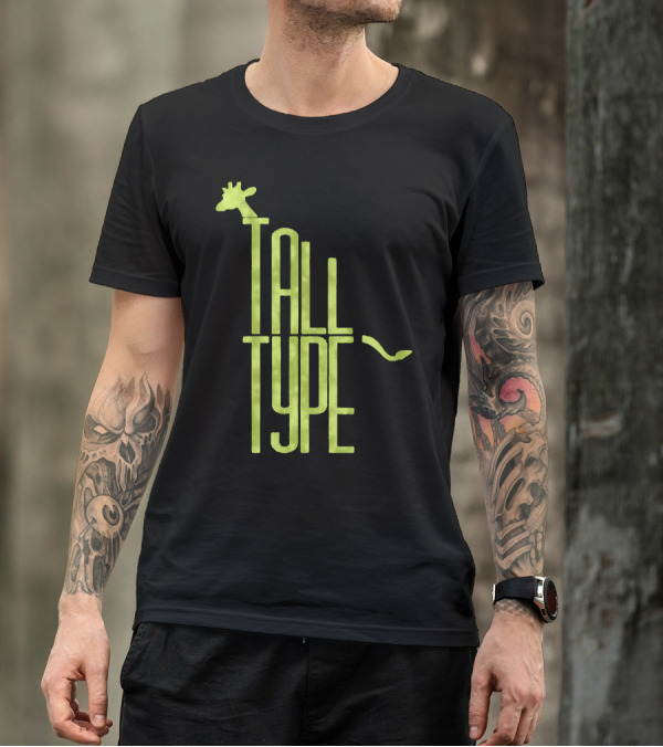 Tall Type Giraffe Head Integration T-Shirt