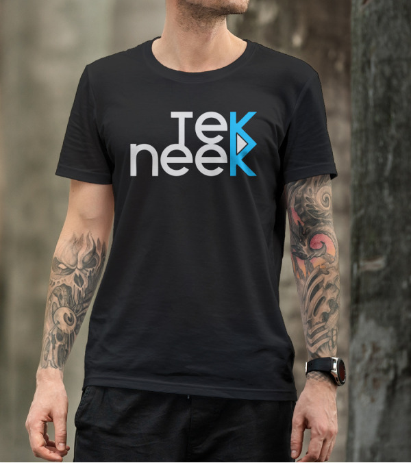 Tek Neek Play Triangle Symbol Blue Gray T-Shirt