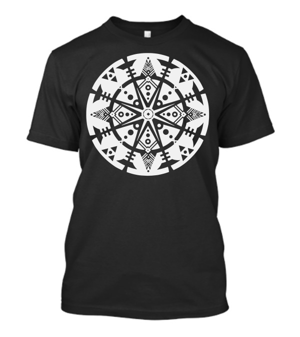 Tribal Geometric Circle Reflection T-Shirt