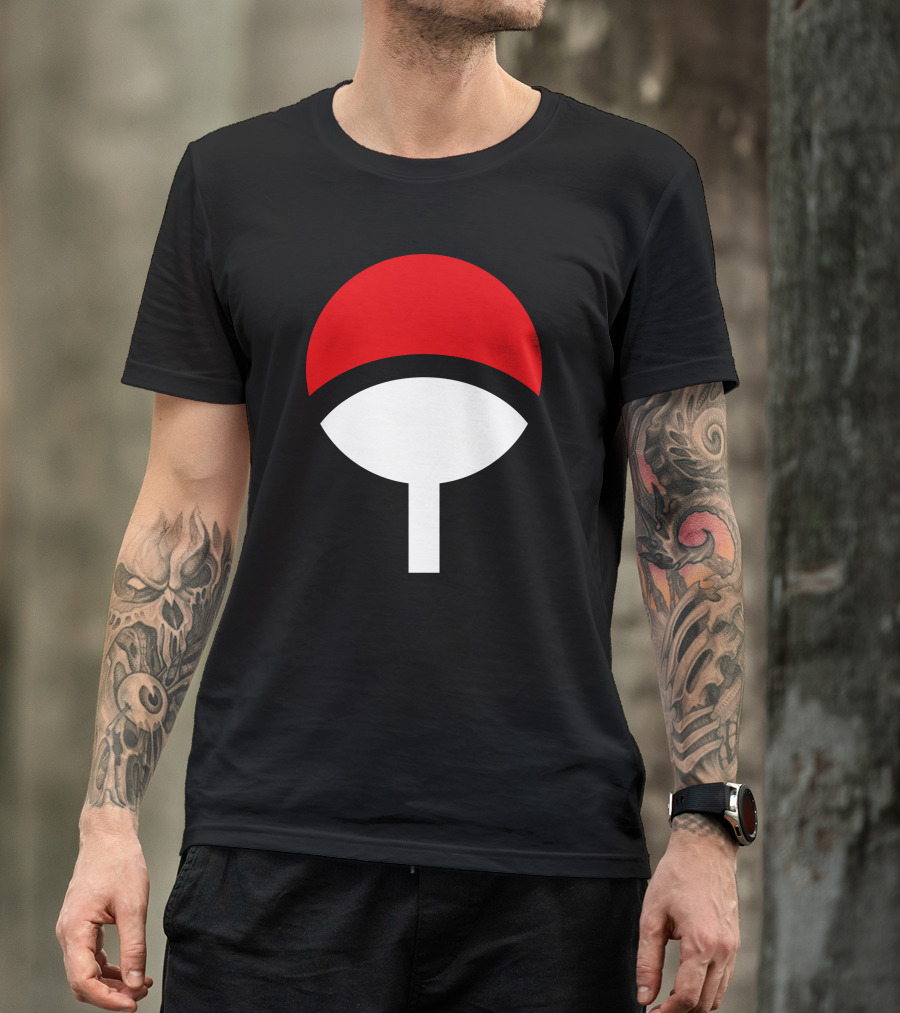 Uchiha Clan Red And White Fan T-Shirt