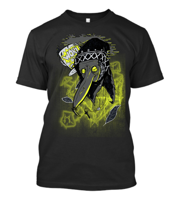 Worlds Best Dad Plague Doctor Mask Graffiti Leaf Elements T-Shirt