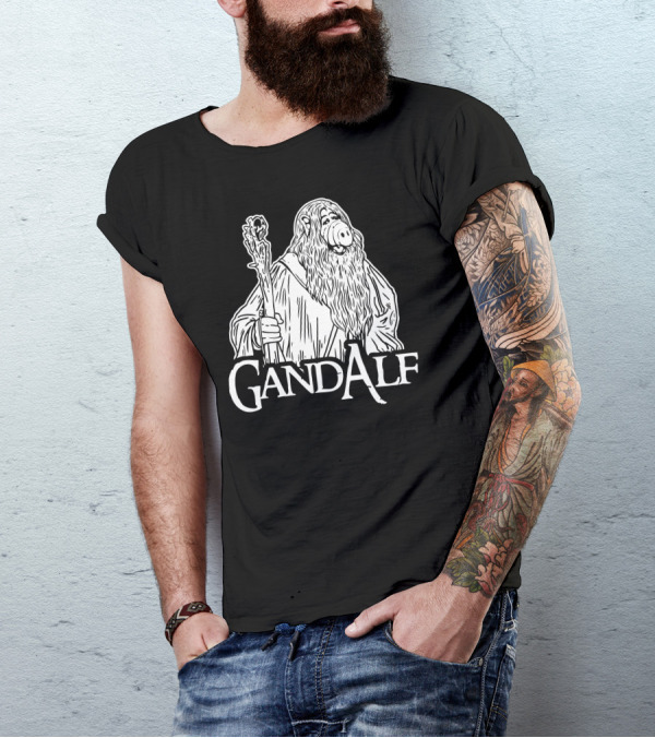 Gandalf Meets ALF Mashup Crossover Hoodie For Fans T-Shirt
