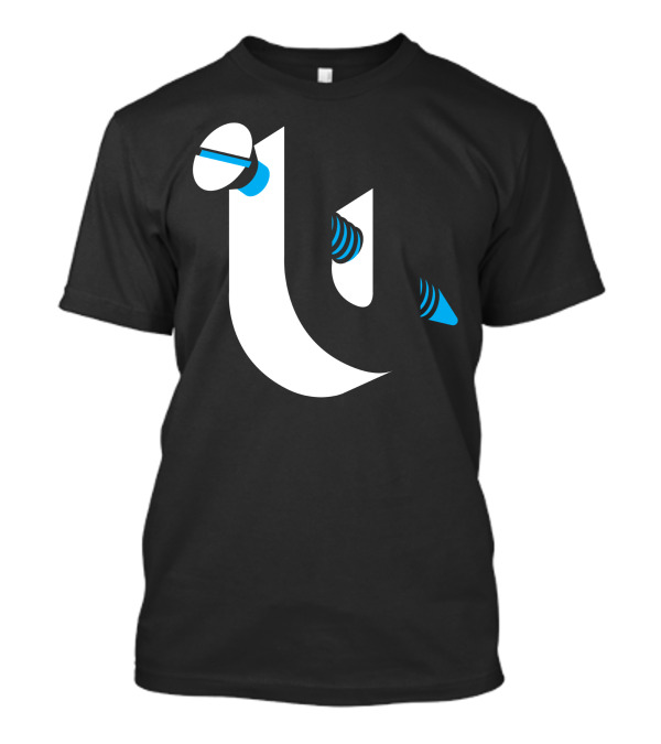 Screw U Typography With Blue Accents T-Shirt