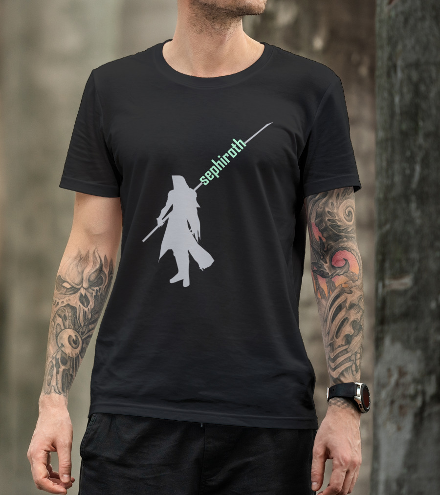 Sephiroth Silhouette Sword T-Shirt