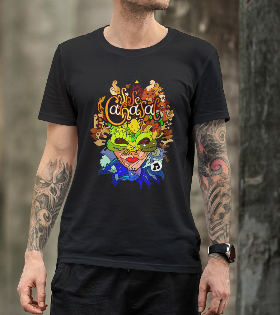 Sise Carnaval Colorful Doodle Festival T-Shirt
