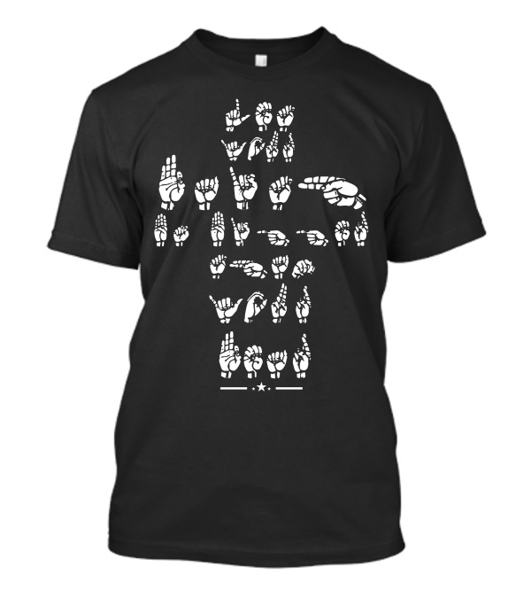 ASL Cross Let Your Faith Be Bigger Than Your Fear T-Shirt