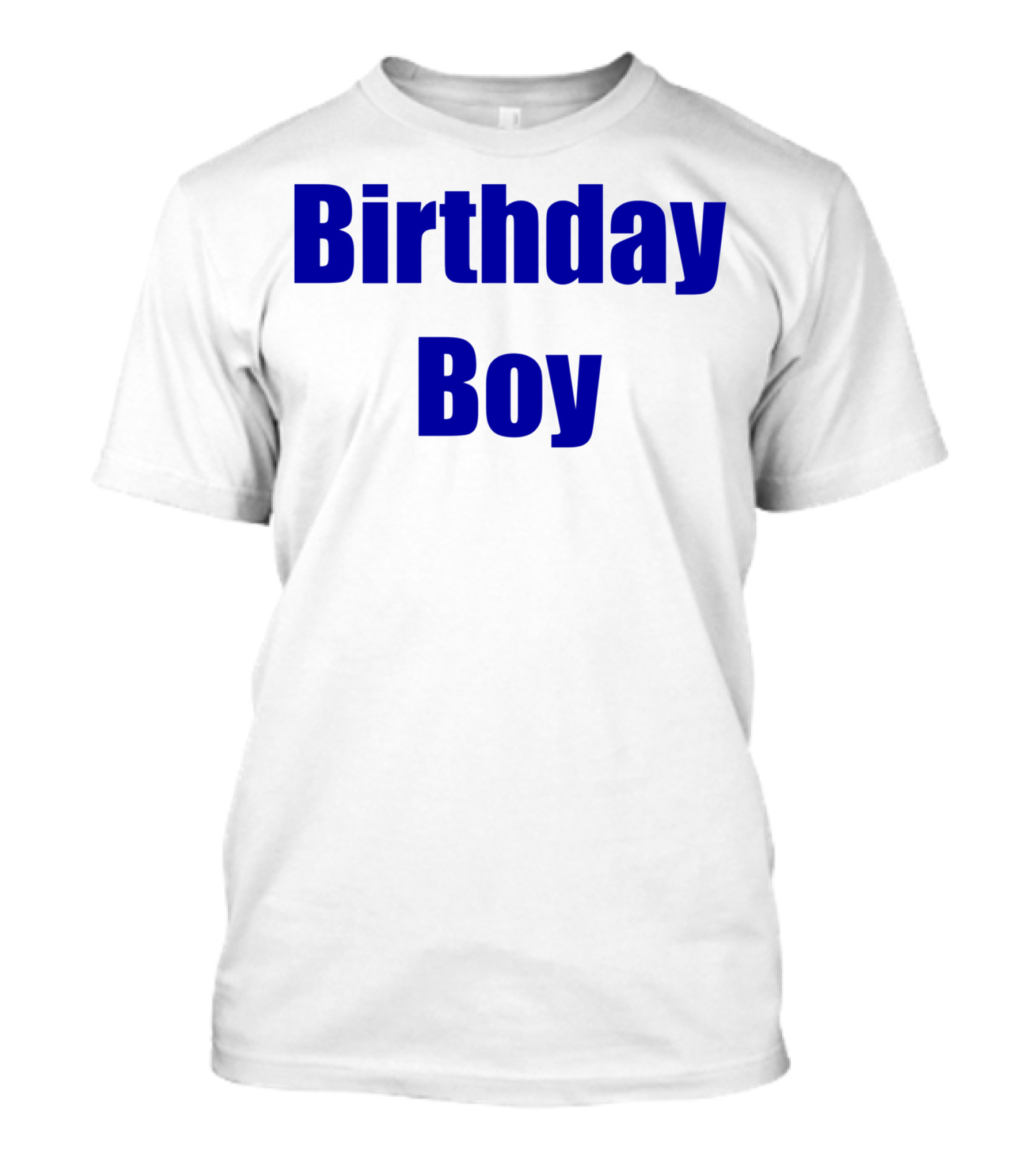 Birthday Boy Blue Text T-Shirt