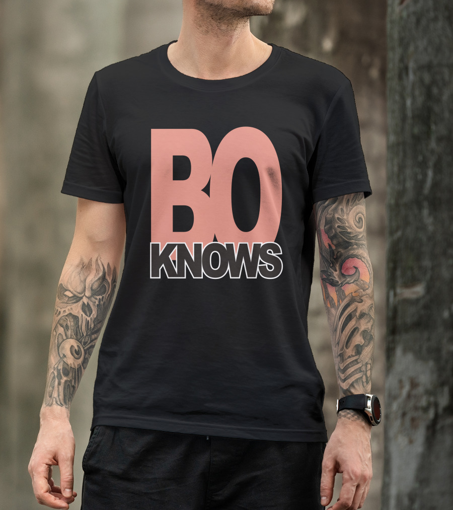 Bo Knows Retro Sports Legend Phrase T-Shirt