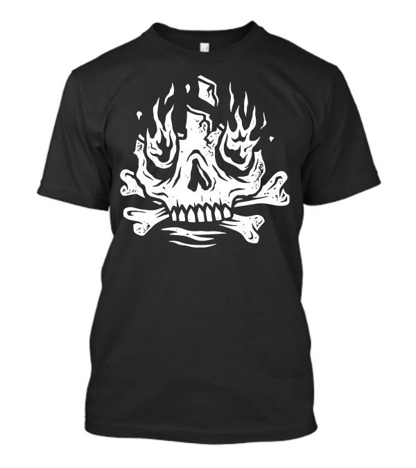 Burn Away Fiery Skull T-Shirt
