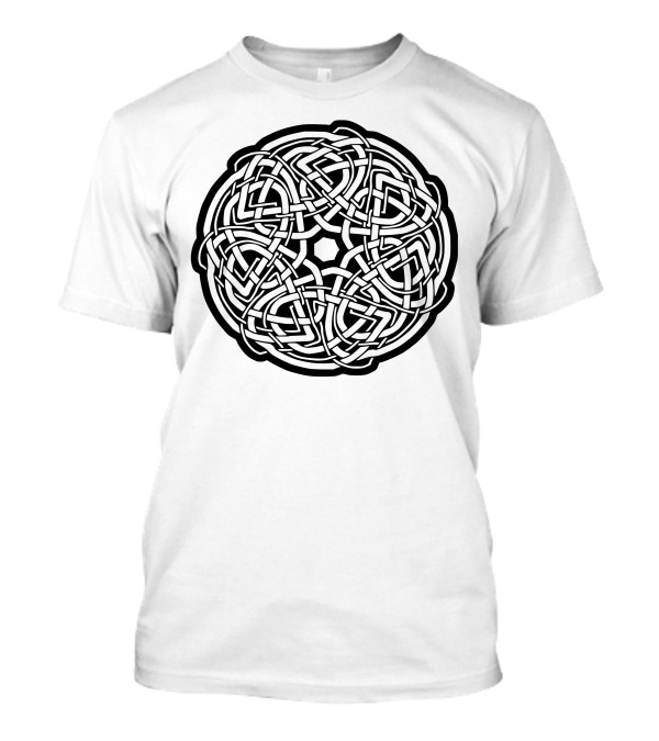Celtic Keltisch Mandala Knot Knoten Runen Thor Kreuz Cross Circle T-Shirt