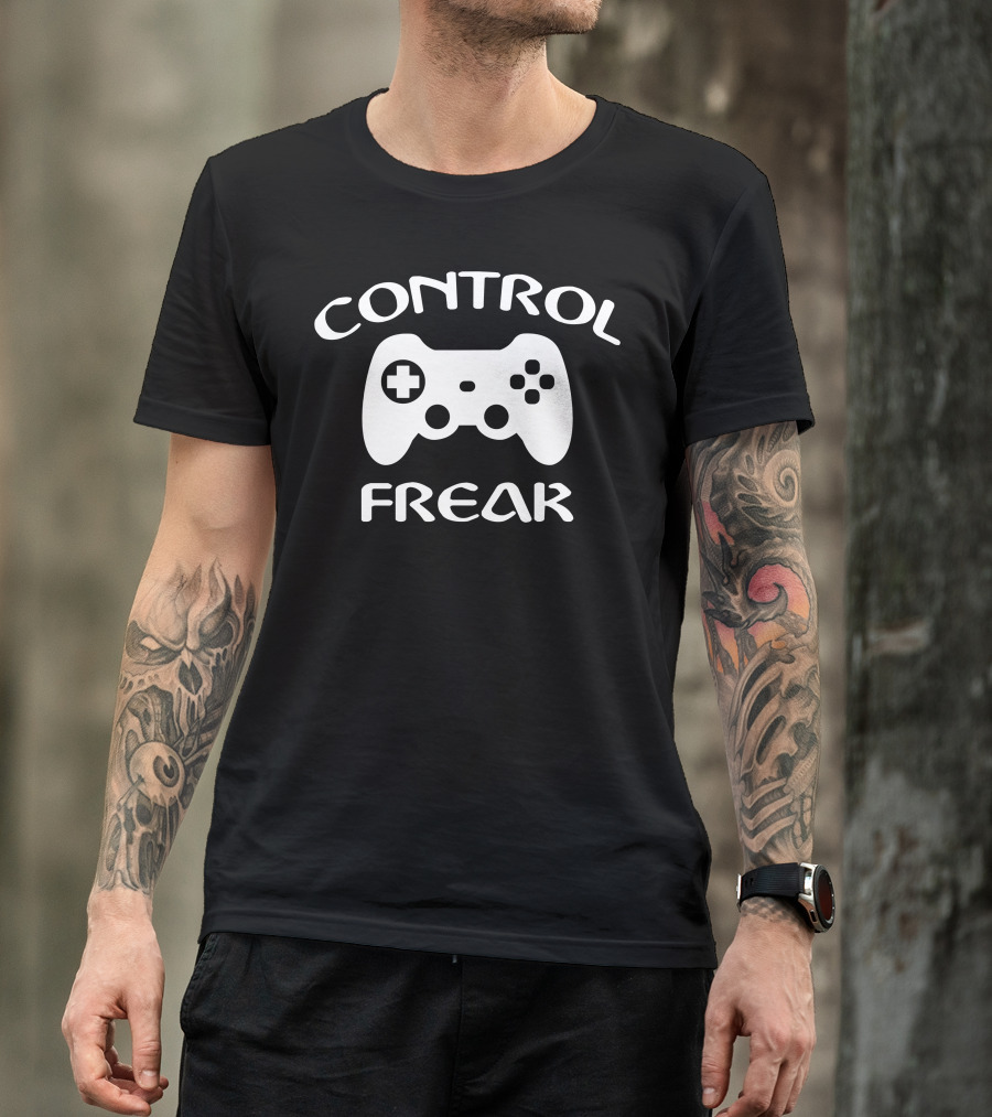 Control Freak Gamer Controller Funny Gaming T-Shirt