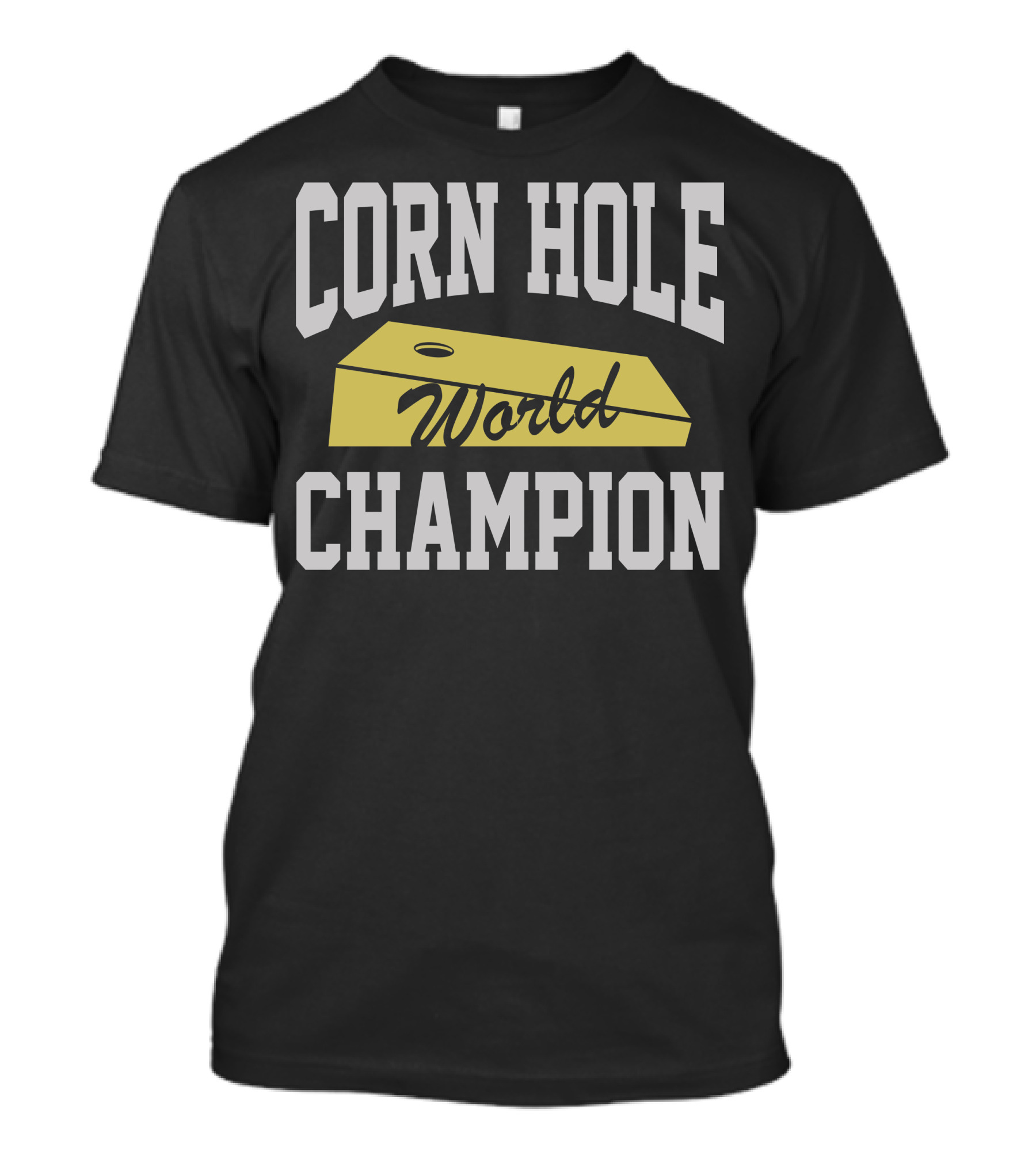 Corn Hole World Champion With Cornhole Platform Image T-Shirt