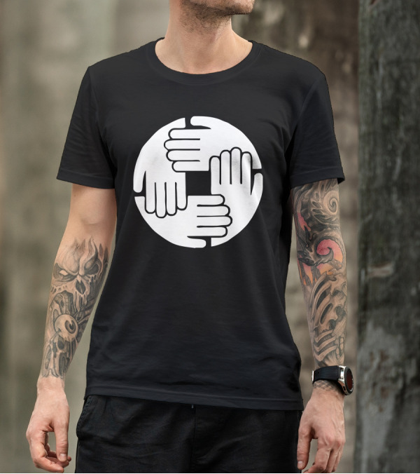 DJ Remix Unity Hands Circle T-Shirt
