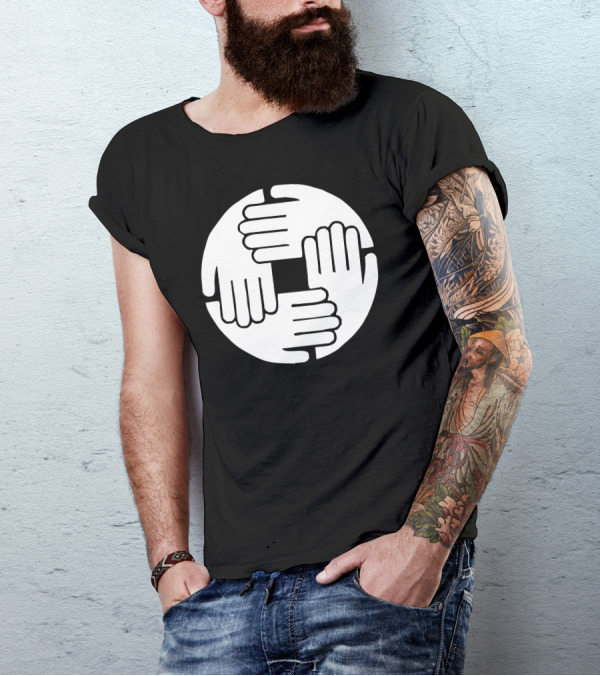 DJ Remix Unity Hands Circle T-Shirt