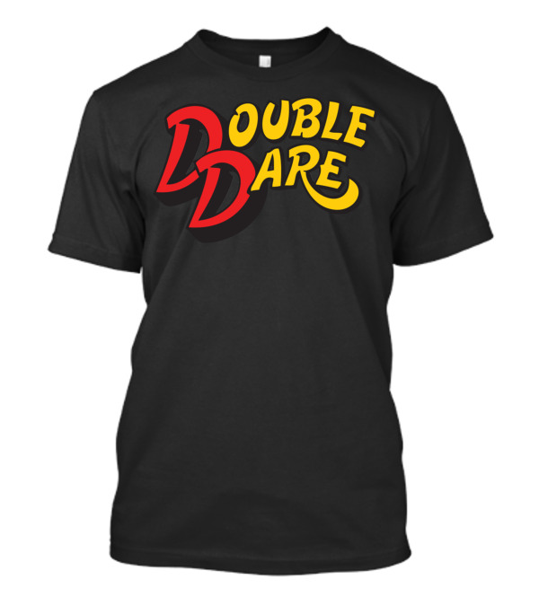 Double Dare Classic Logo Bold Red Yellow Retro Text T-Shirt