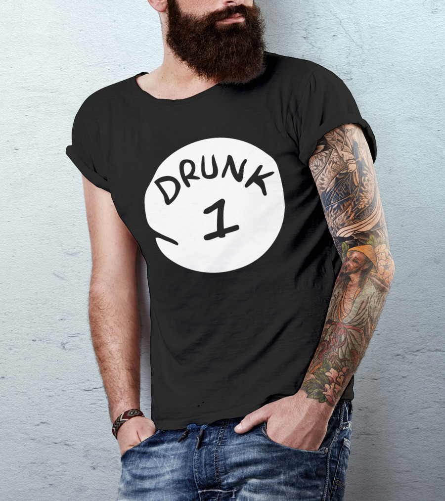 Drunk 1 Party Costume Halloween Prop T-Shirt