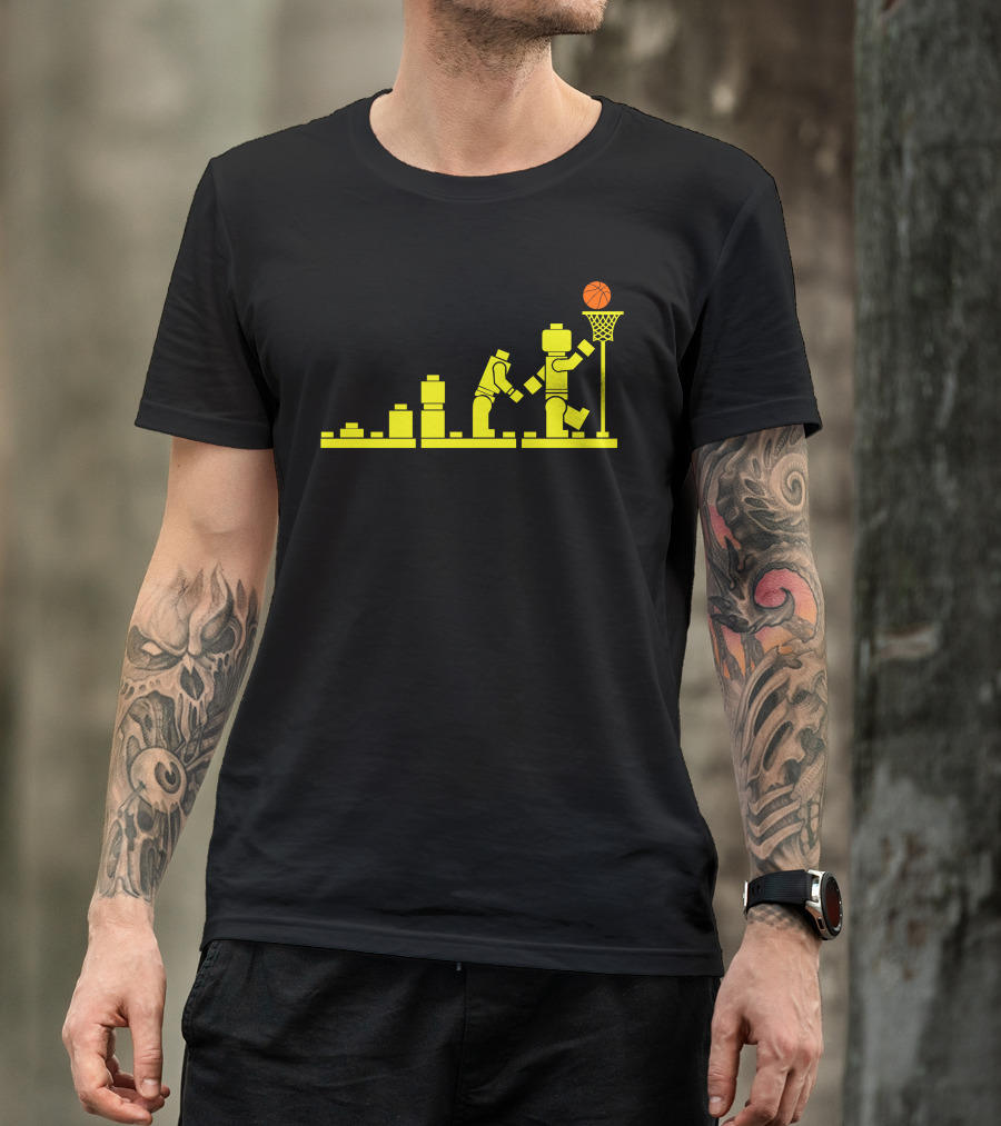 Evolution Lego Basketball Sports Journey Blocks Dunk T-Shirt