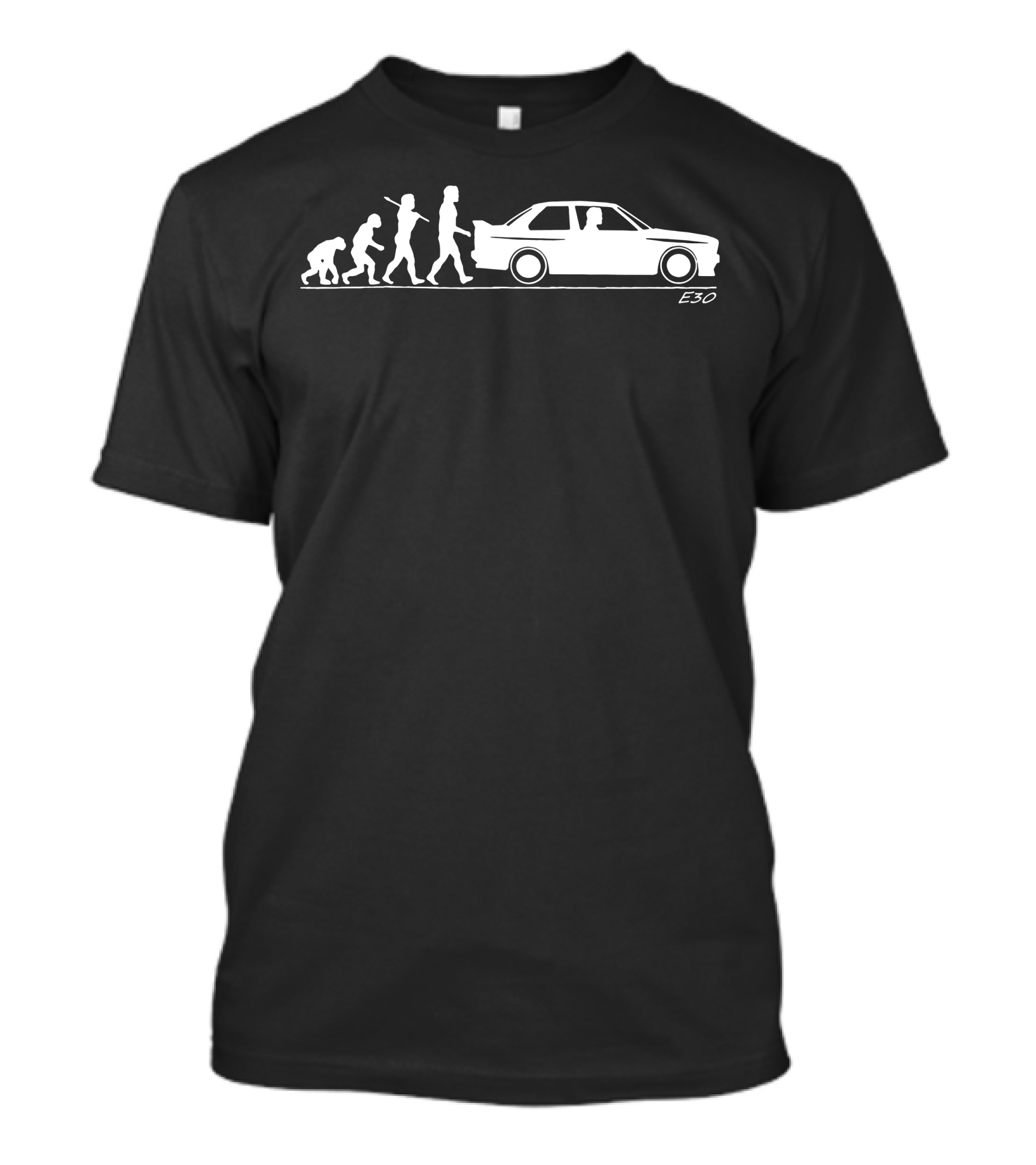 Evolution Of Man BMW M3 E30 T-Shirt