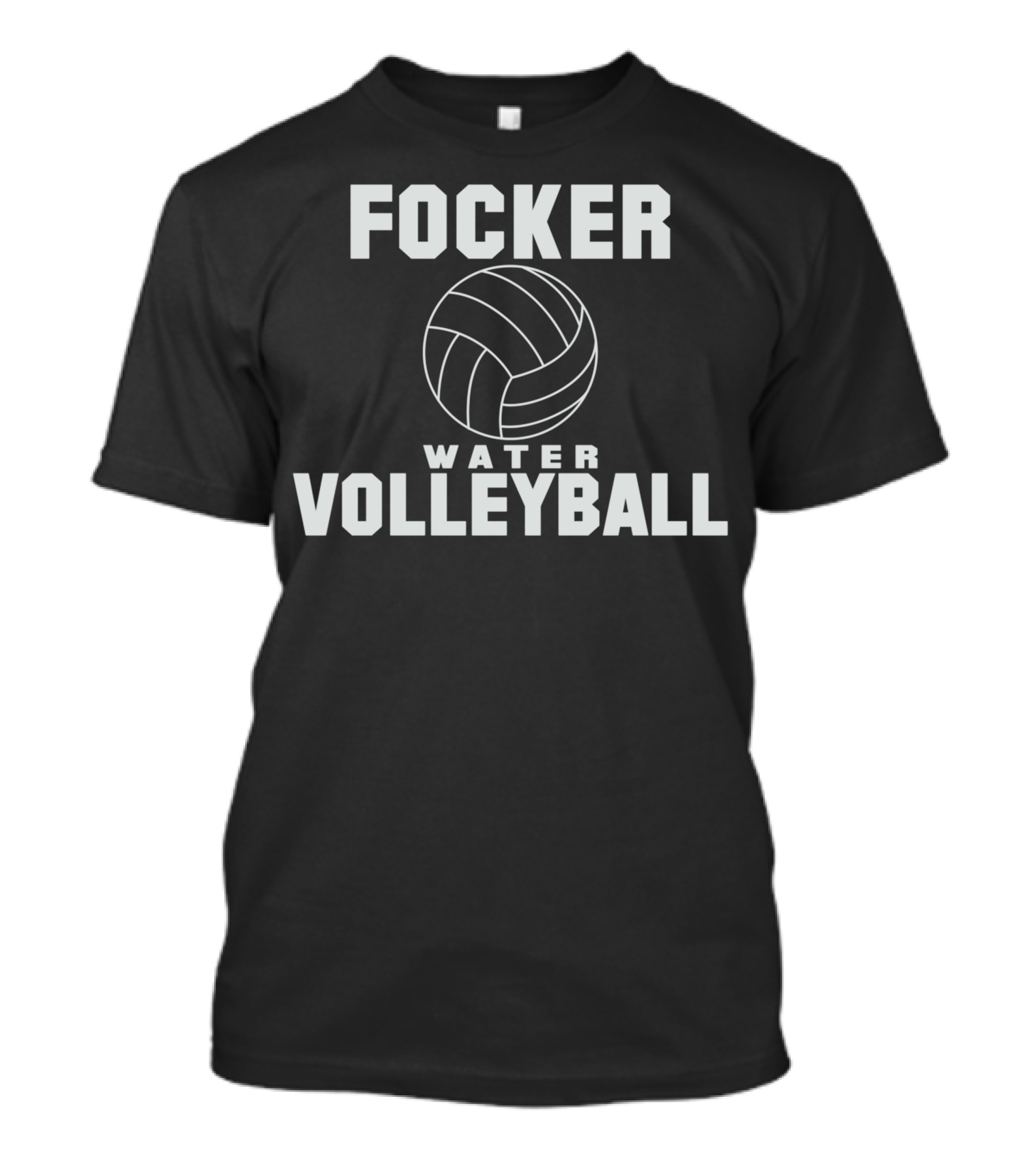 Focker Water Volleyball Ball Logo Comedy Meme T-Shirt