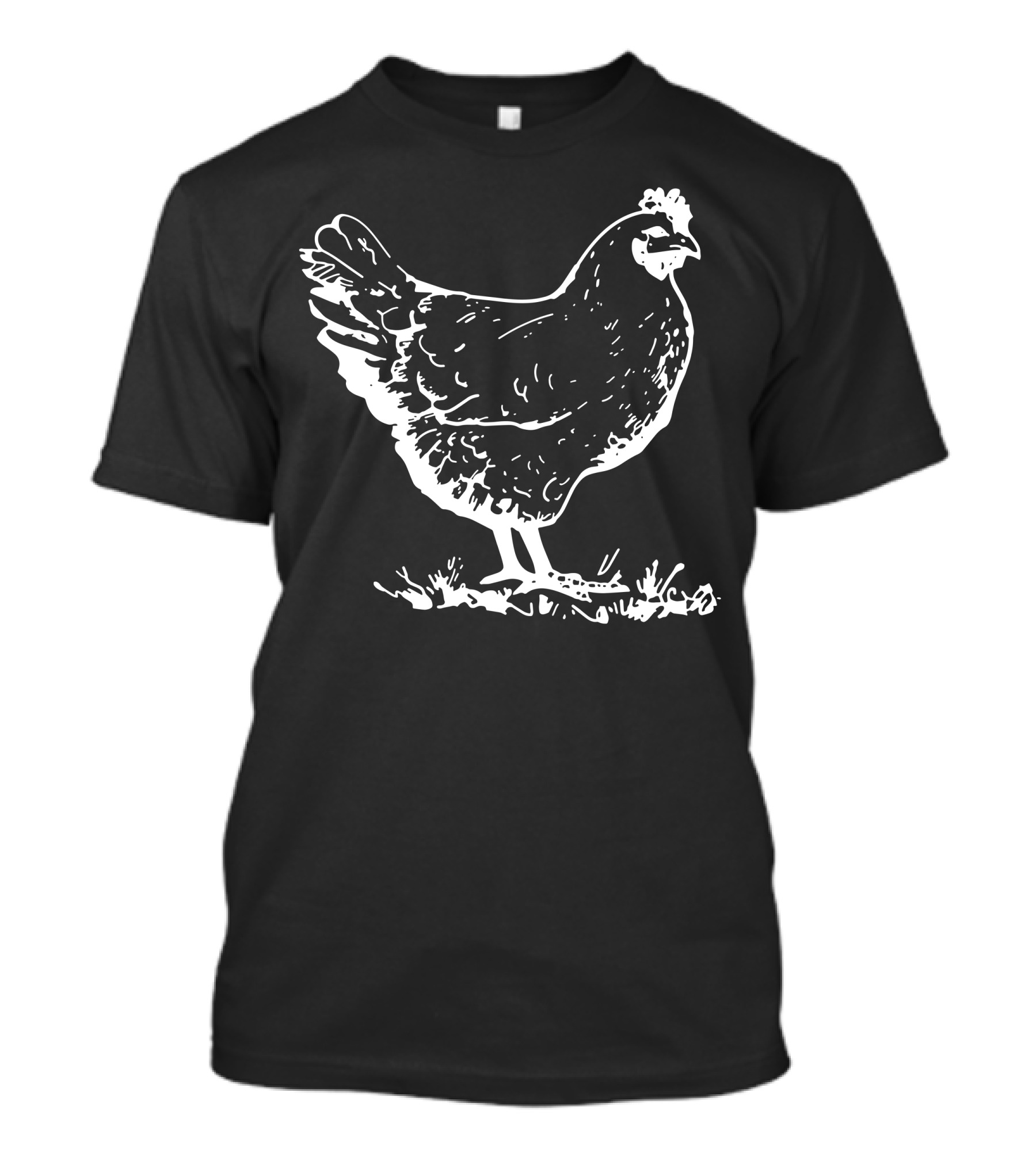 Funny Chicken Sketch T-Shirt