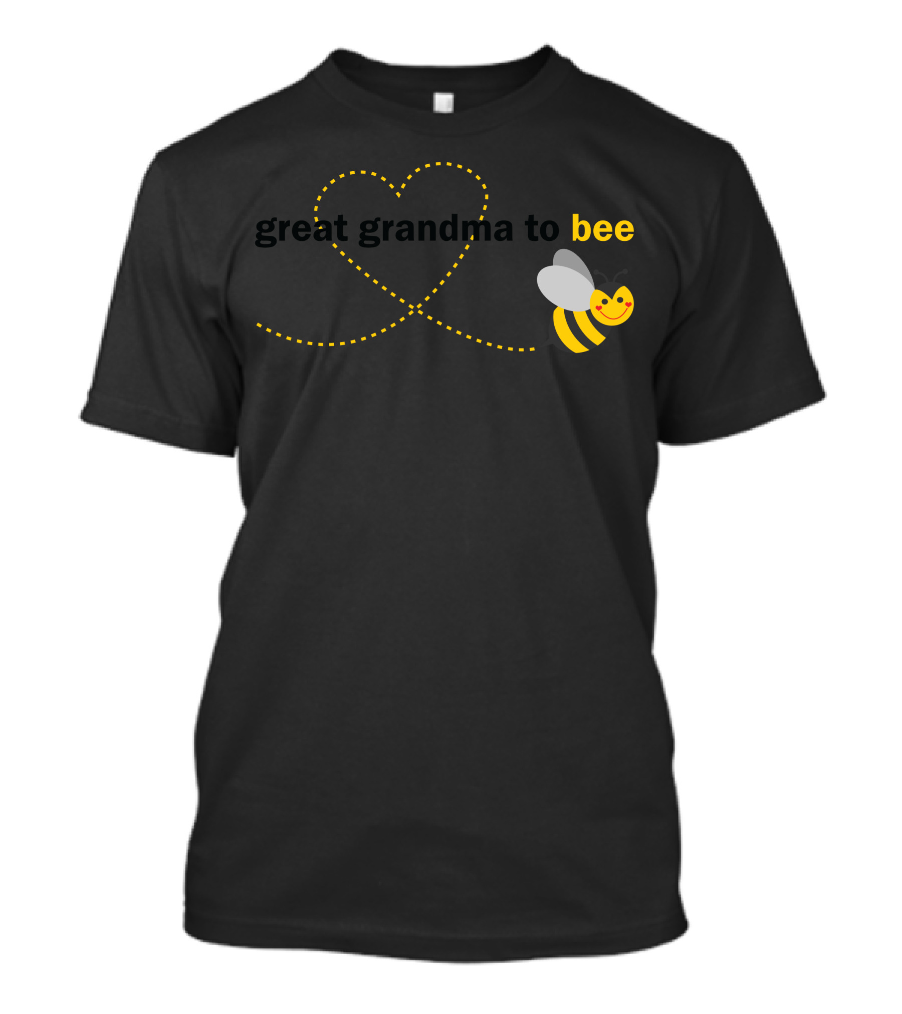 Great Grandma To Bee Heart Bee Path T-Shirt