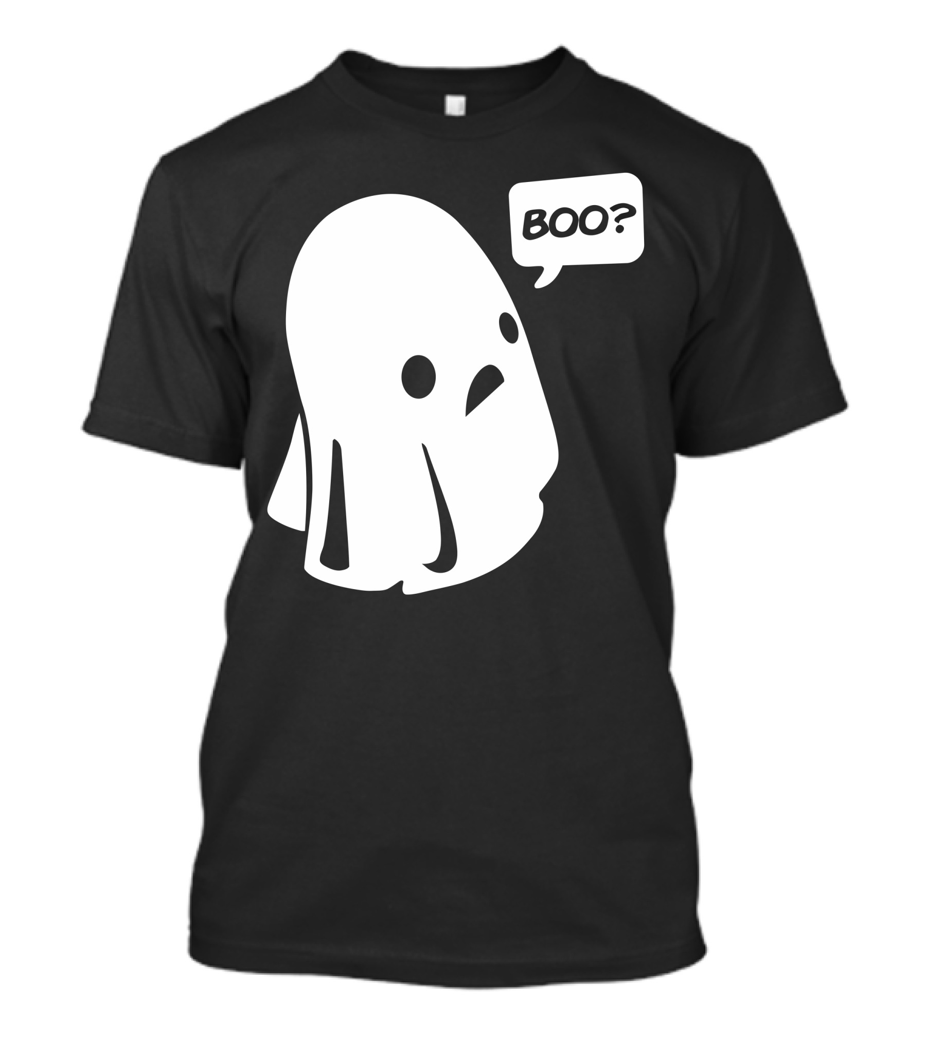 Halloween Boo Ghost With Boo? Speech Bubble T-Shirt