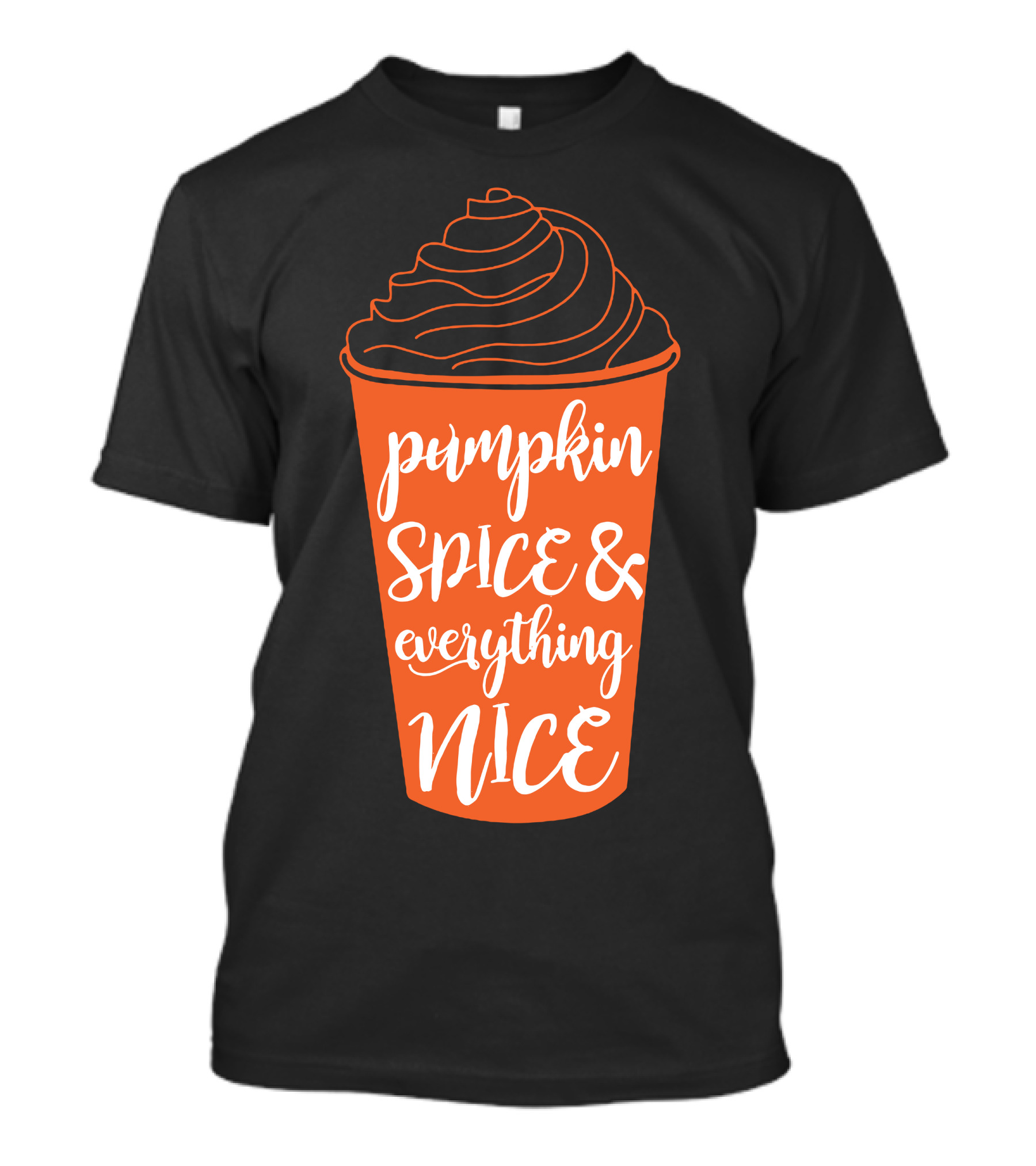 Pumpkin Spice And Everything Nice Fall Halloween Vibes T-Shirt