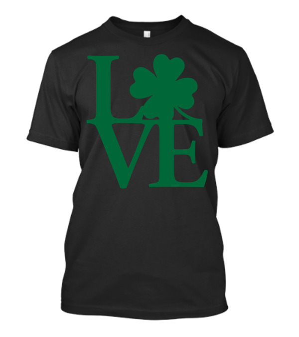 LOVE Shamrock St. Patrick's Day Ireland T-Shirt