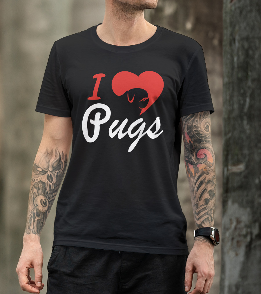 I Heart Pugs T-Shirt