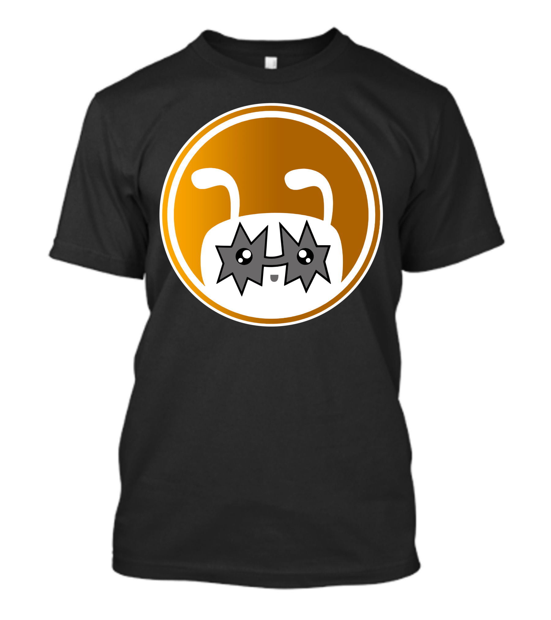 Kiss The Dog Star Eyed Cartoon Face T-Shirt