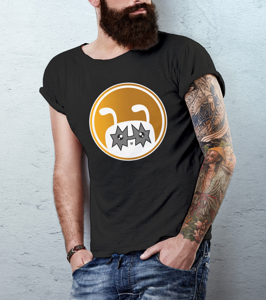 Kiss The Dog Star Eyed Cartoon Face T-Shirt